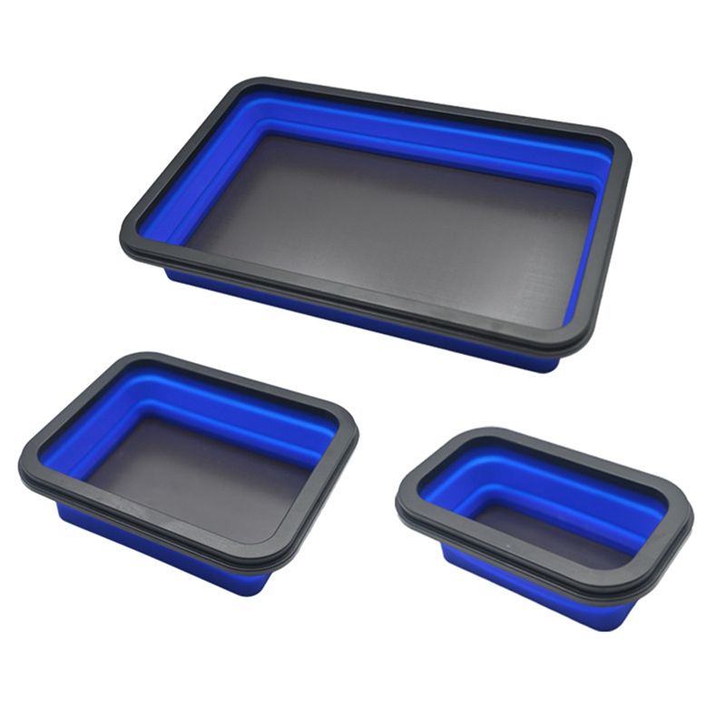 Magnetic Parts Tray - VOFUN-Foldable Magnetic Screw Tray Silicone Tool