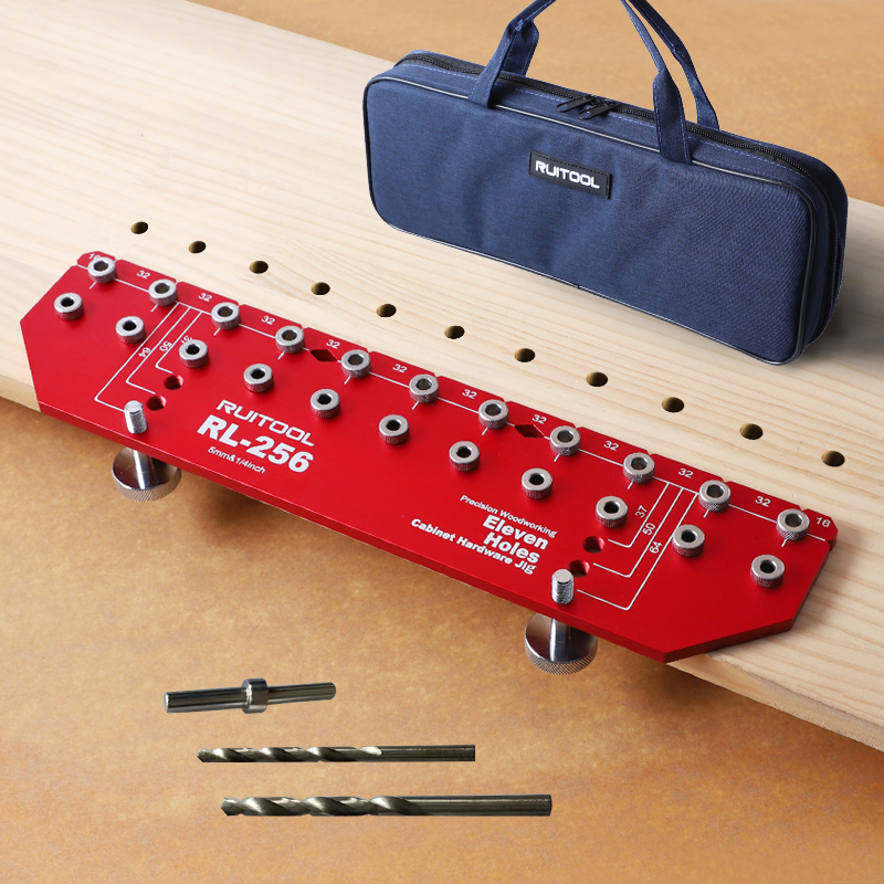 Dowel Jig Kit - Shelf Pin Jig Set Aluminium Alloy