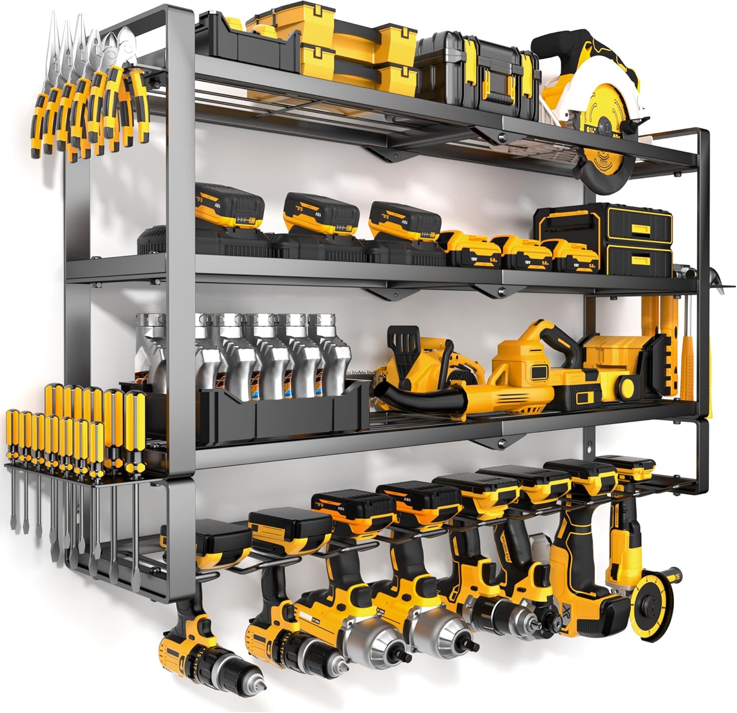 Tools For Garage - 4-Tier Heavy Duty Power Tool Organizer