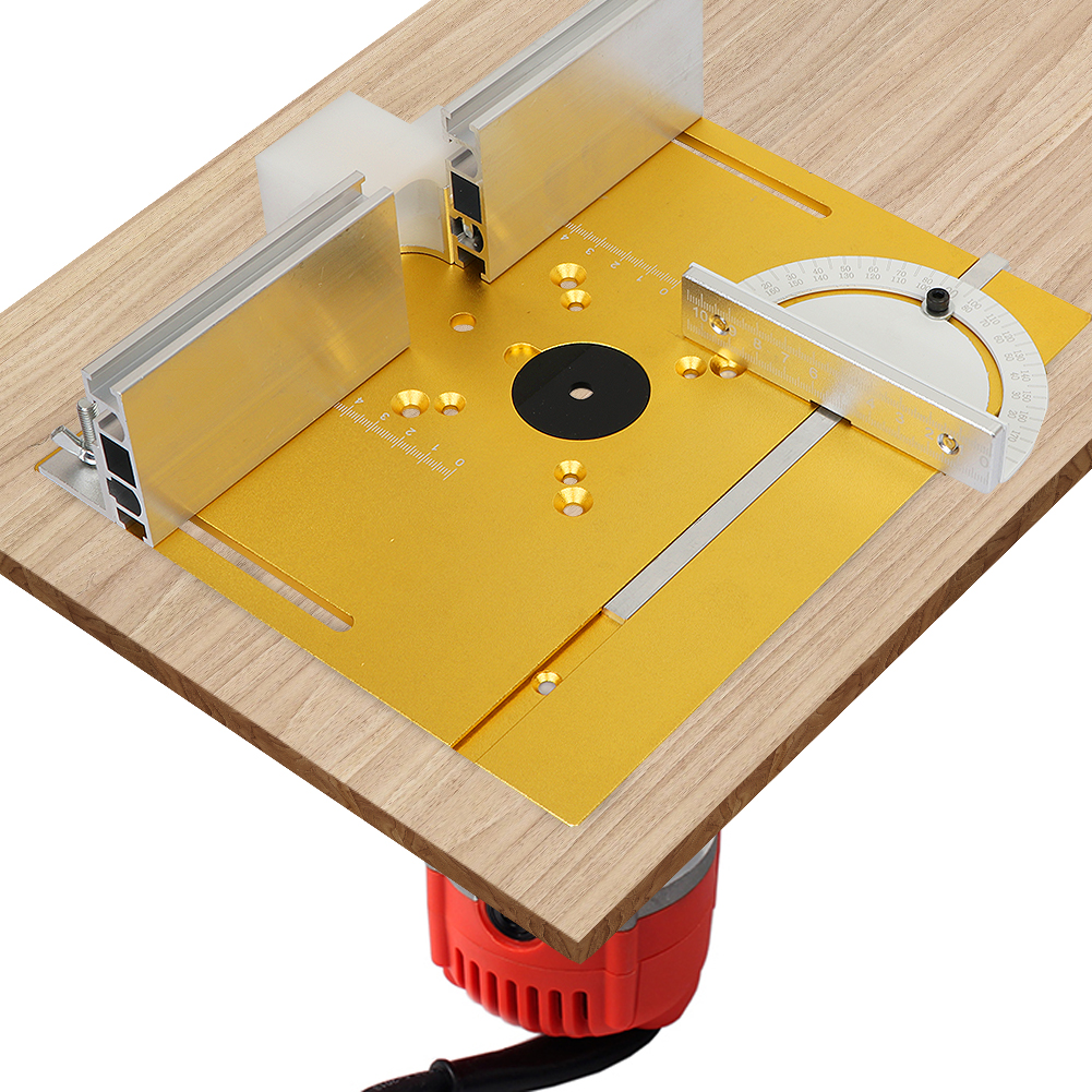 Router Table Insert - Aluminum Router Table Insert Plate W/Miter