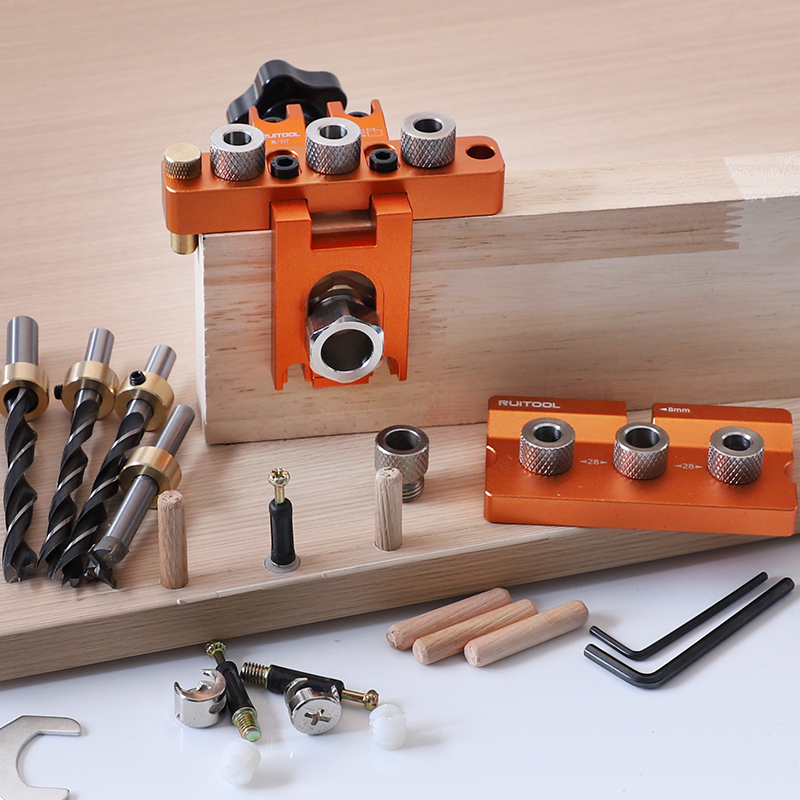 Dowel Jig Kit - Dowel Jig Kit 3-in-1 Adjustable Drilling