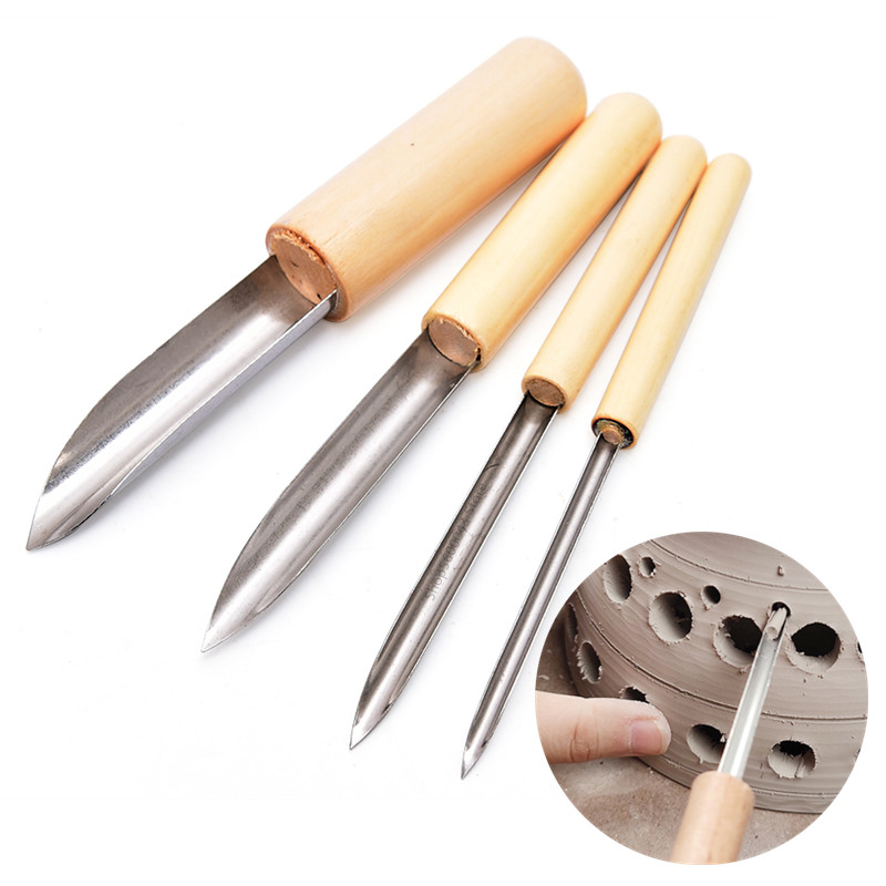 Pottery Tool Puncher 4 Pieces/ - Chisel Set Wood incelemesi ve fiyatı