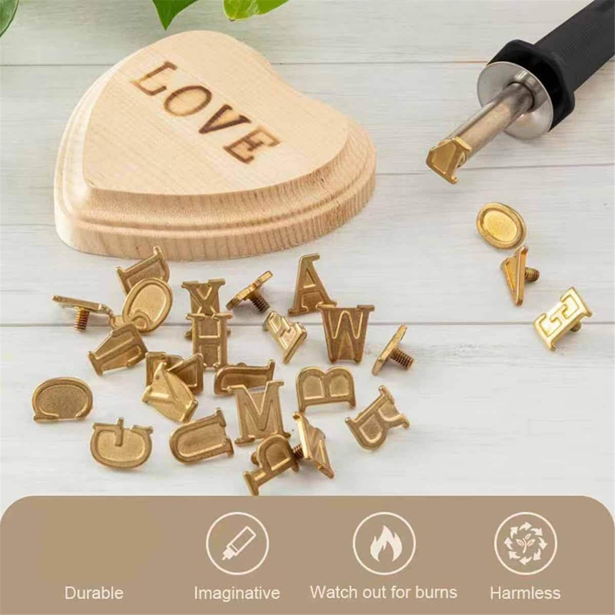 New Wood Burner with Letters S - Chisel Set Wood incelemesi ve fiyatı