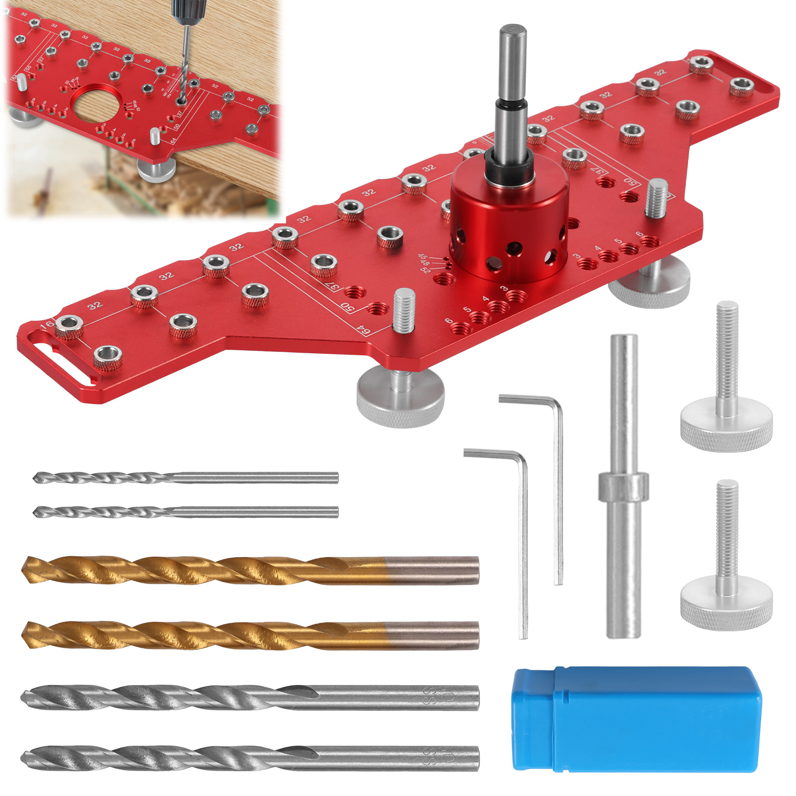 2 In 1 Shelf Pin Jig and Cabin - Dowel Jig Kit incelemesi ve fiyatı