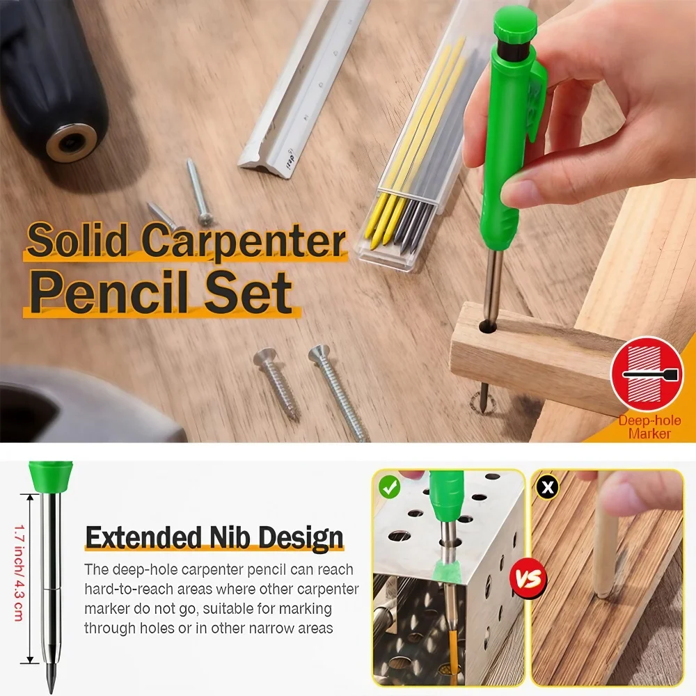 Metal Long Tip Woodworking Pen - Marking Tools In Workshop incelemesi ve fiyatı