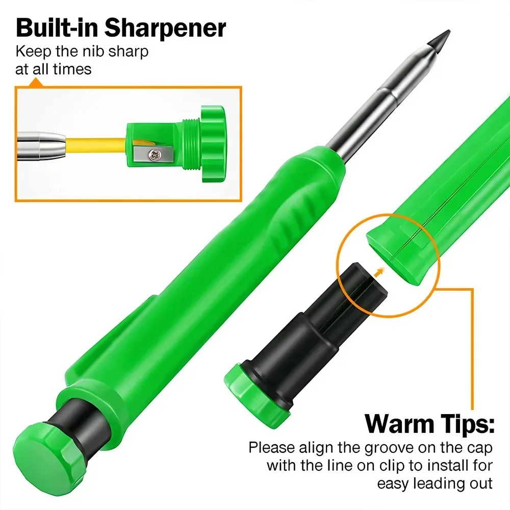 Metal Long Tip Woodworking Pen - Marking Tools In Workshop incelemesi ve fiyatı
