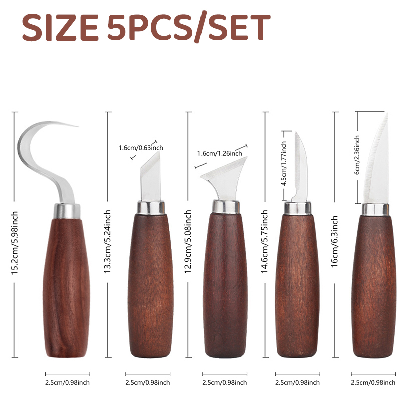 5pcs tools for wood carving Ch - Chisel Set Wood incelemesi ve fiyatı