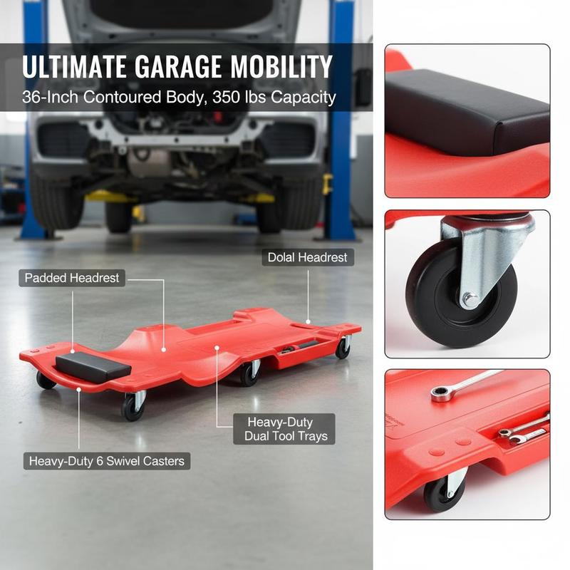 Rolling Creeper Board 36-Inch  - Tools For Garage incelemesi ve fiyatı