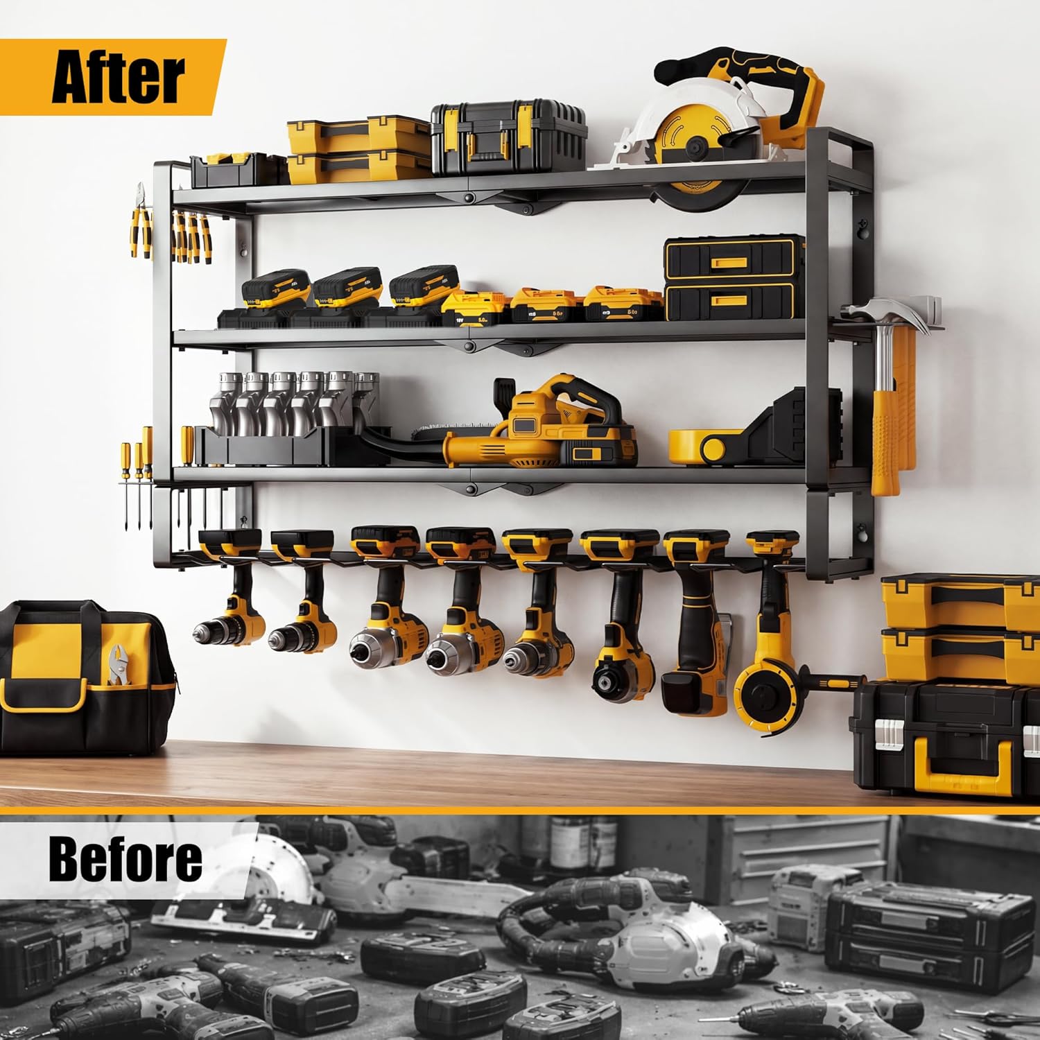 4-Tier Heavy Duty Power Tool O - Tools For Garage incelemesi ve fiyatı