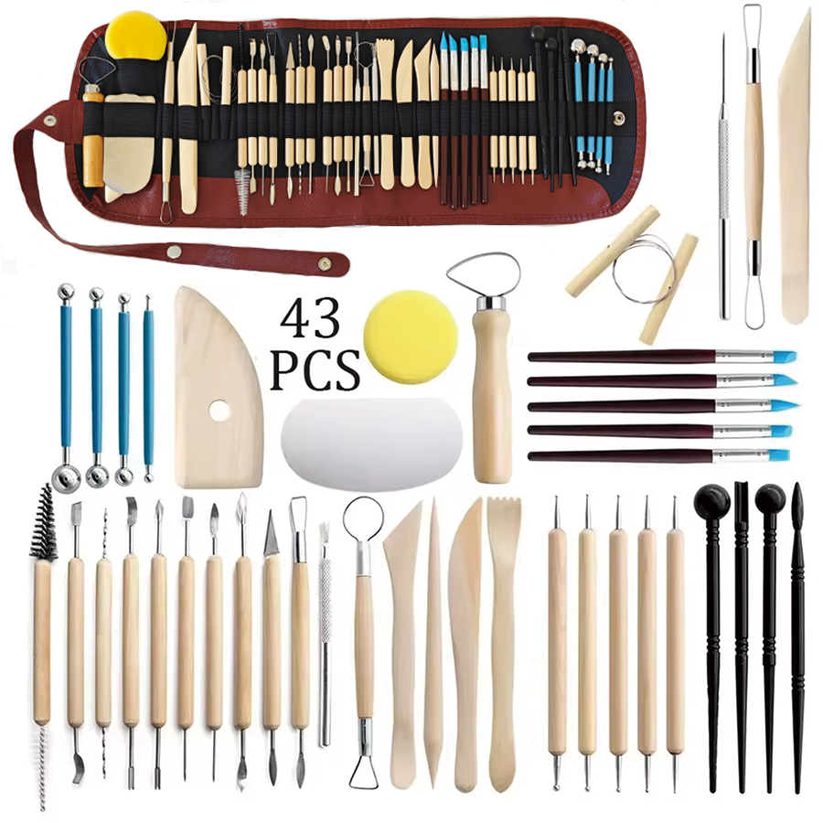 Pottery Clay Sculpting Tools K - Chisel Set Wood incelemesi ve fiyatı