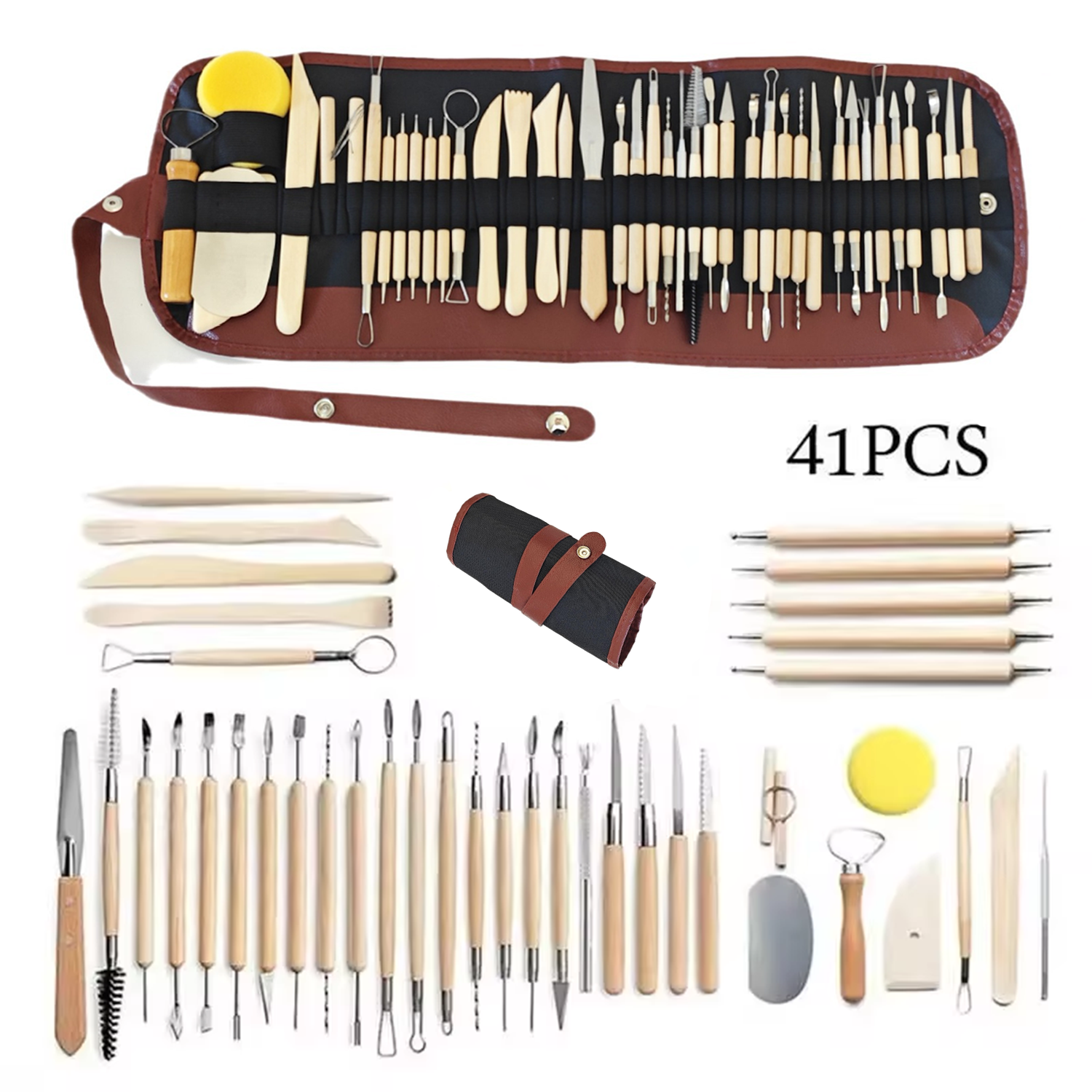 Pottery Clay Sculpting Tools K - Chisel Set Wood incelemesi ve fiyatı