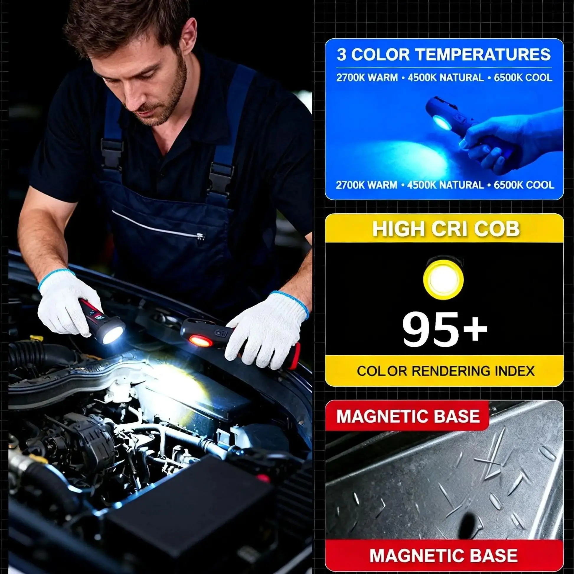FUNAYA Portable Flashlight Car - Tool Workshop incelemesi ve fiyatı