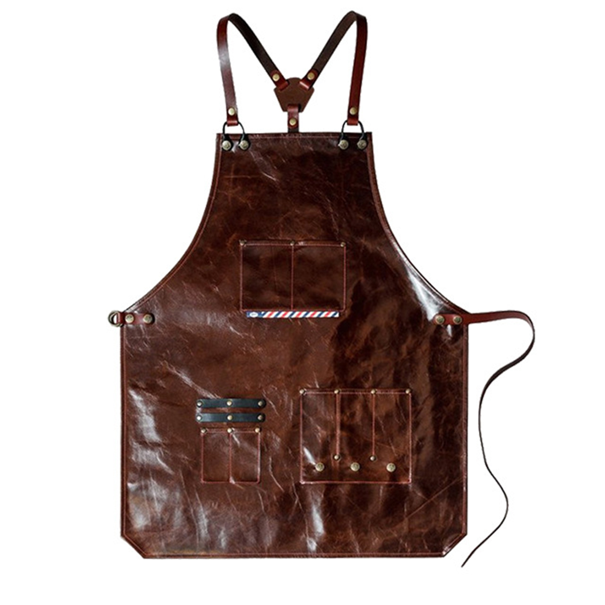 Men's Leather Work Apron with  - Workshop Cleaning Tools incelemesi ve fiyatı
