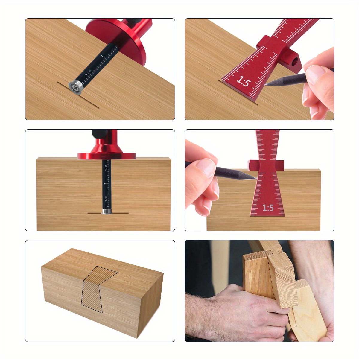 Bearing Wheel Cutter for Soft  - Dovetail Marking Guide incelemesi ve fiyatı