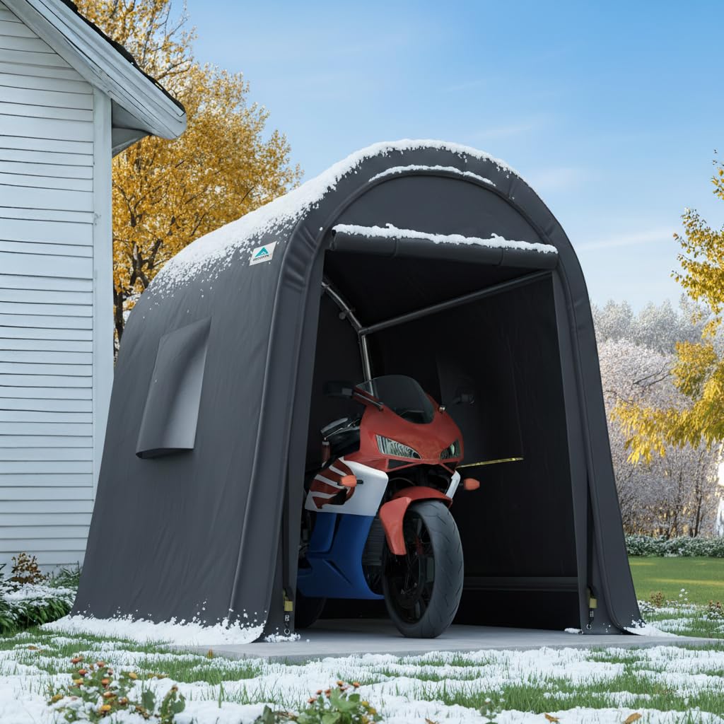 6x8ft Metal Shed Steel Round P - Tools For Garage incelemesi ve fiyatı