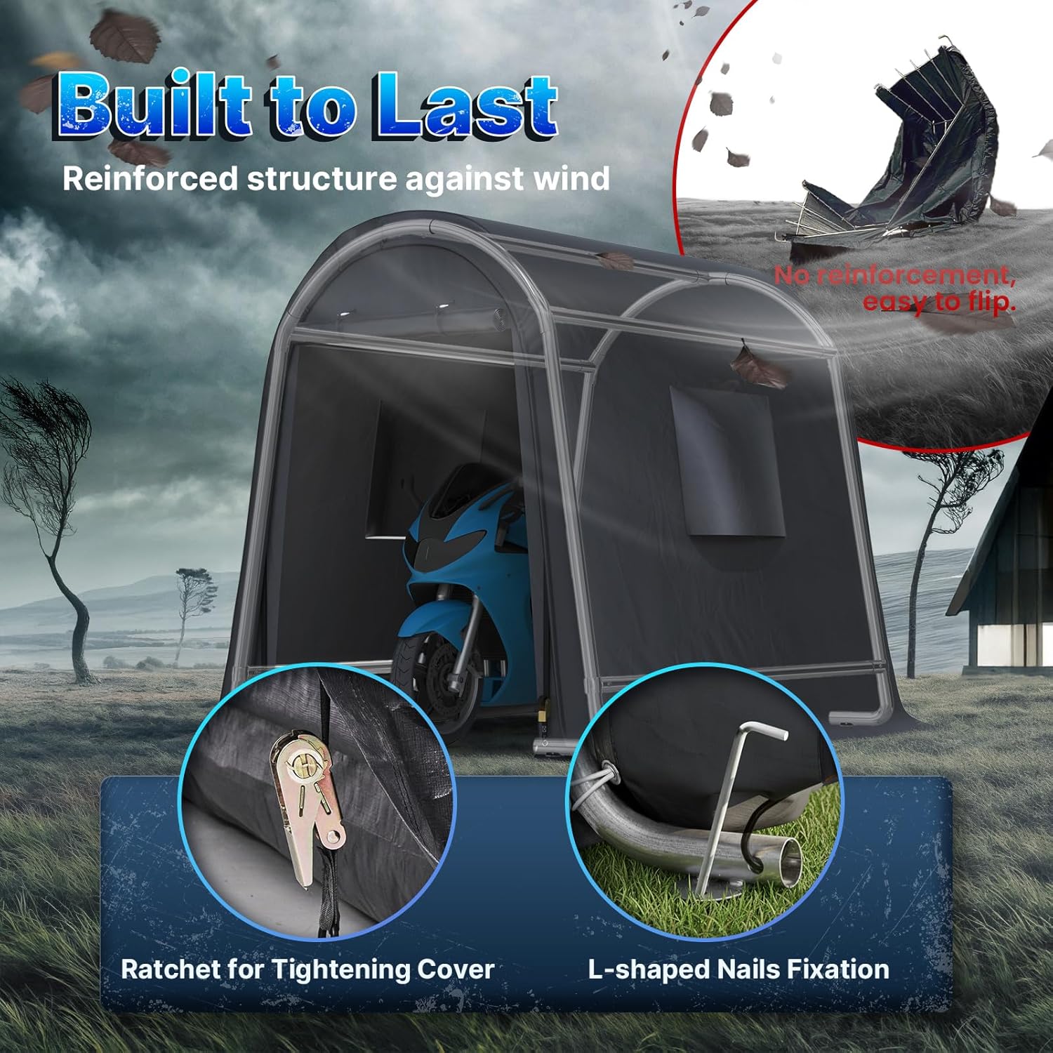 6x8ft Metal Shed Steel Round P - Tools For Garage incelemesi ve fiyatı