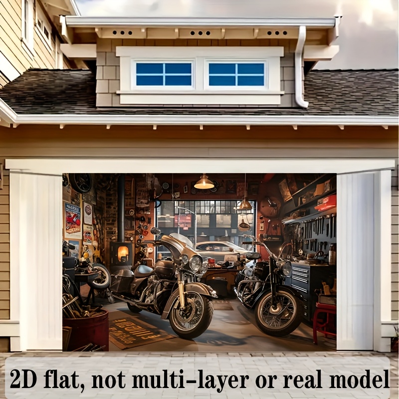 Motorcycle Garage Tapestry Cla - Workshop Tools Hanging incelemesi ve fiyatı