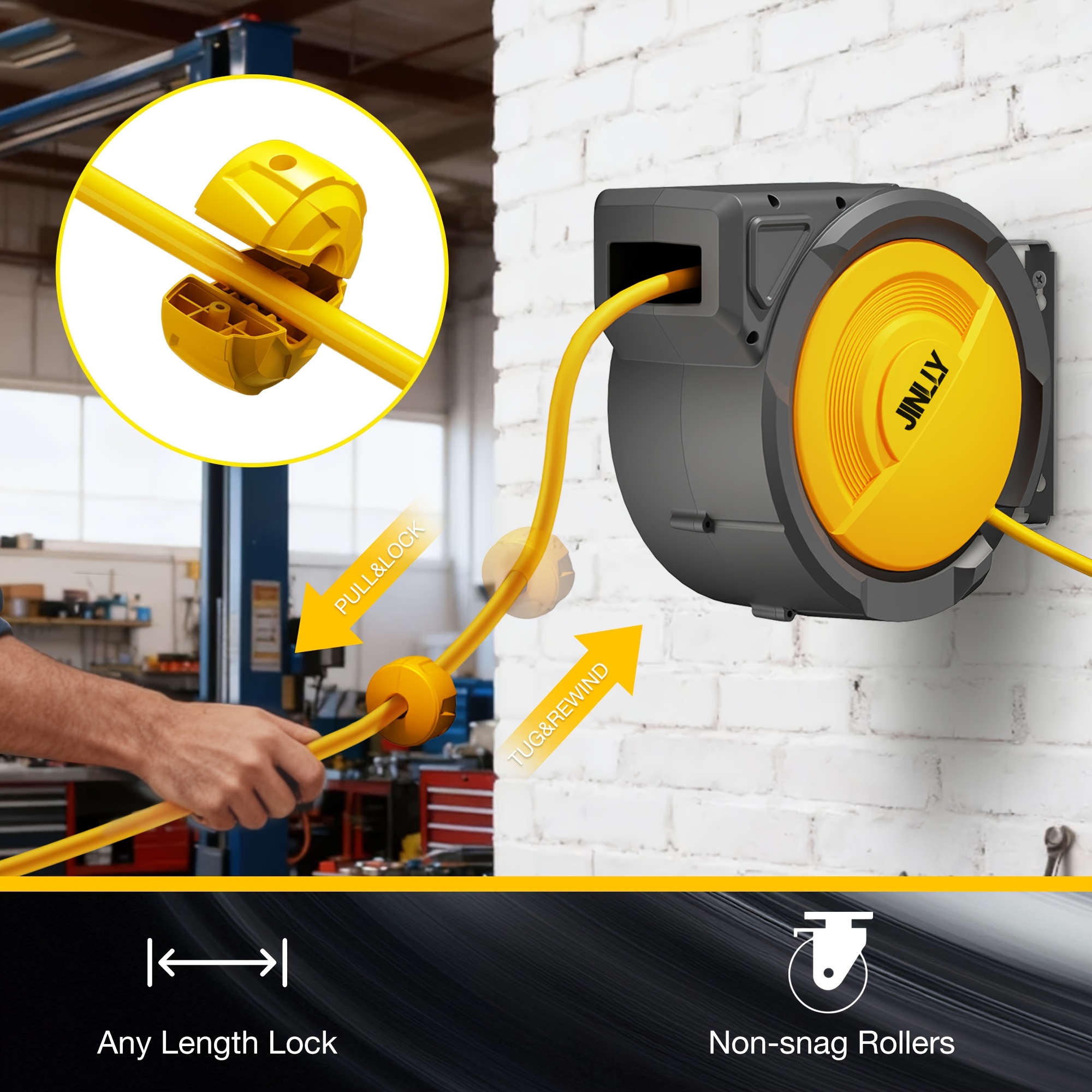 Heavy-Duty Retractable Air Hos - Tool Workshop incelemesi ve fiyatı