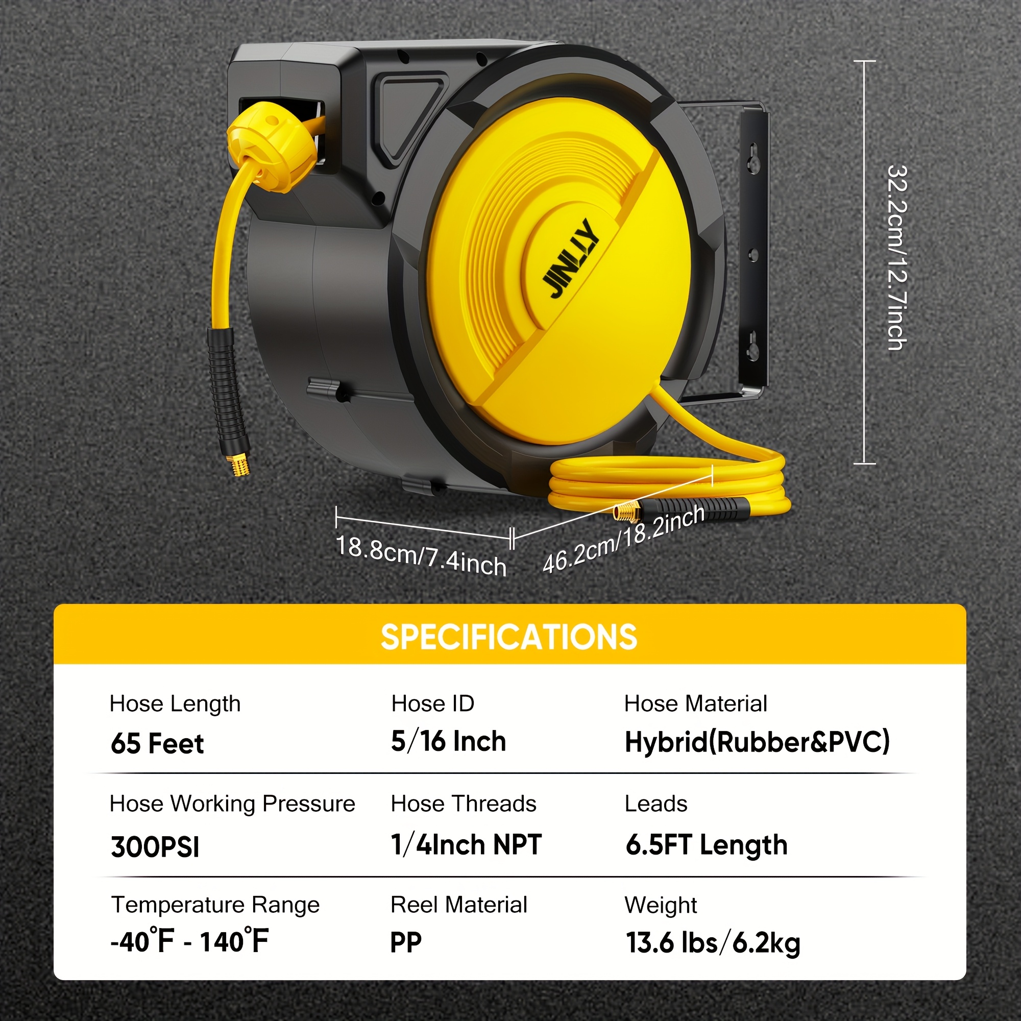 Heavy-Duty Retractable Air Hos - Tool Workshop incelemesi ve fiyatı