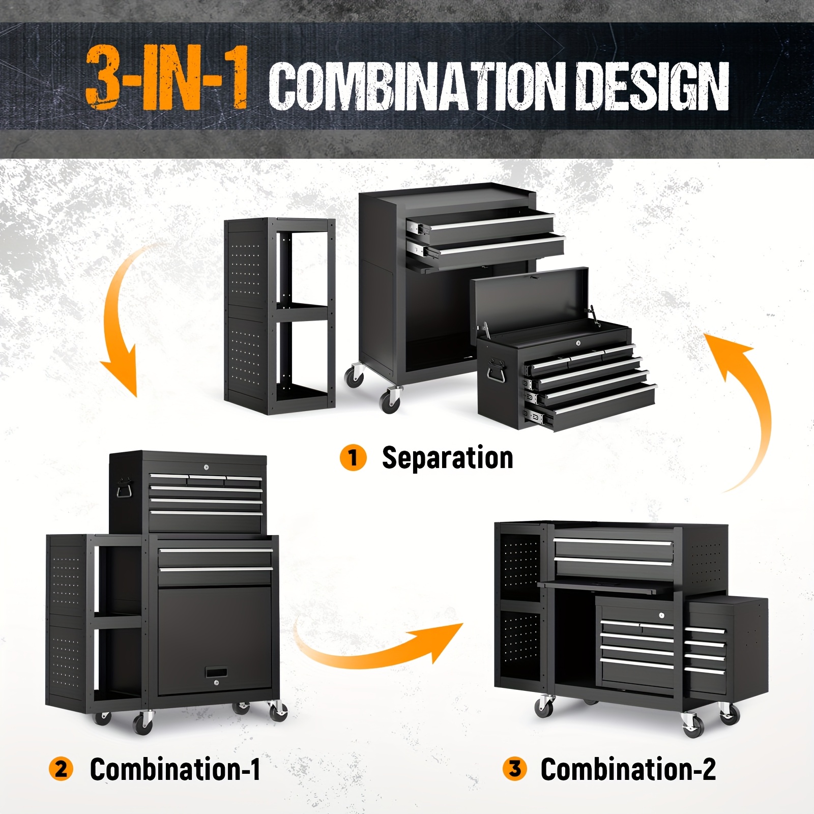 5/8-Drawer Rolling Tool Storag - Tools For Garage incelemesi ve fiyatı