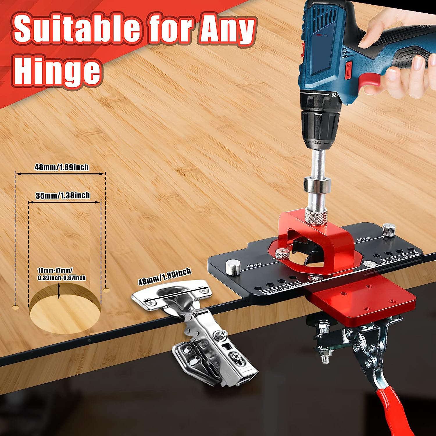 35mm Concealed Door Hinge Jig  - Dowel Jig Kit incelemesi ve fiyatı