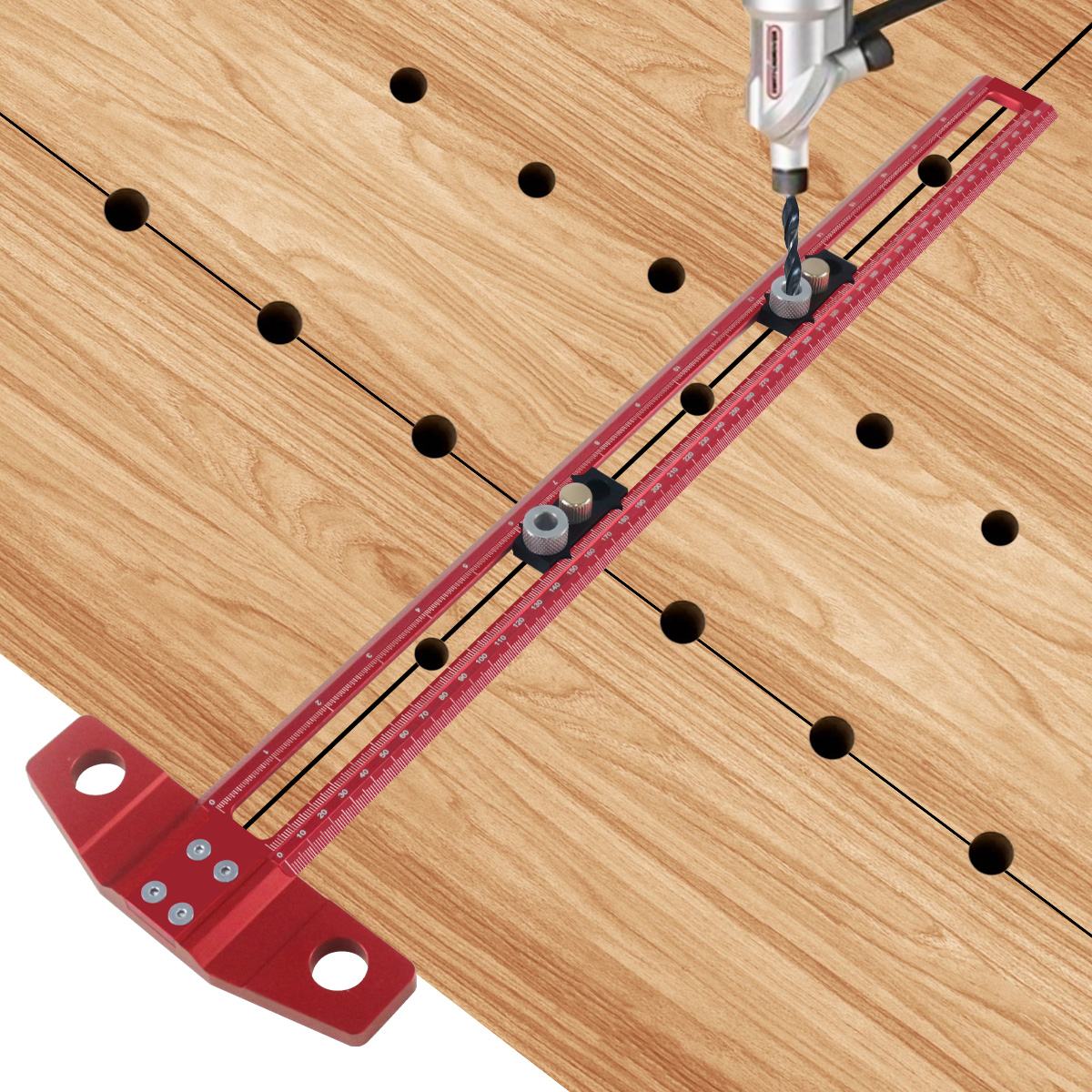 Woodworking 2 in 1 Drilling Po - Dowel Jig Kit incelemesi ve fiyatı