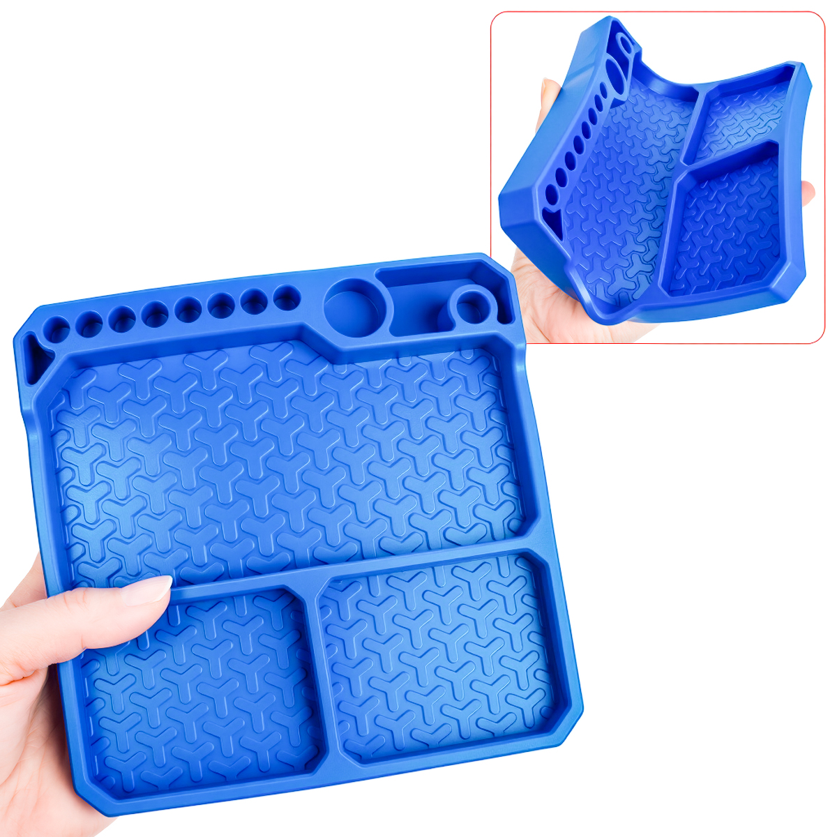 1Pcs Silicone Parts Tray with  - Magnetic Parts Tray incelemesi ve fiyatı