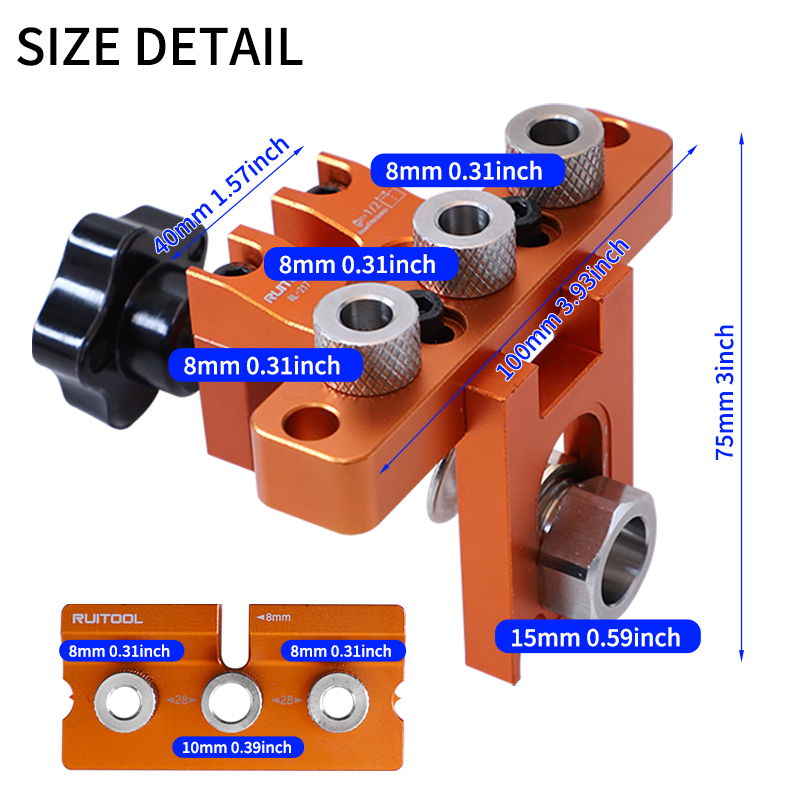 Dowel Jig Kit 3-in-1 Adjustabl - Dowel Jig Kit incelemesi ve fiyatı