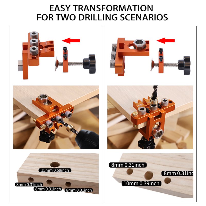 Dowel Jig Kit 3-in-1 Adjustabl - Dowel Jig Kit incelemesi ve fiyatı